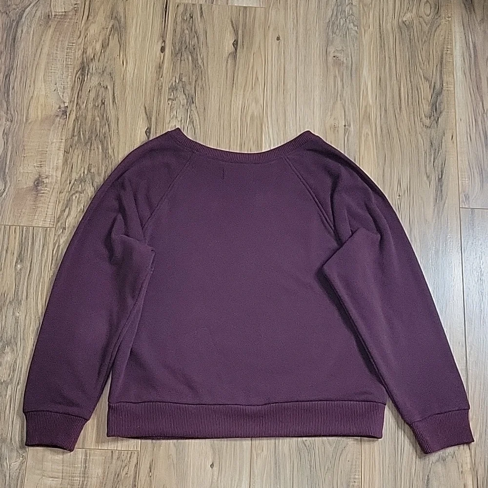 Victoria Secret Pull Over Maroon Sweatshirt - Picture 10 of 11